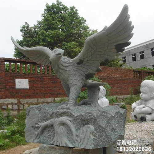 石雕老鹰雕塑 拉萨青石老鹰雕塑生产厂家